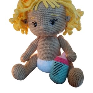 18-20 inch crocheted doll